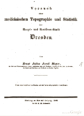 Altes Dresden: Titelblatt Topographie und Statistik 1840
